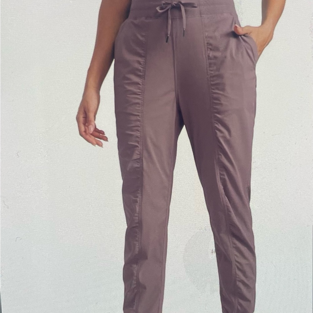 All in Motion Brown Relaxed Fit Joggers with Tapered Leg